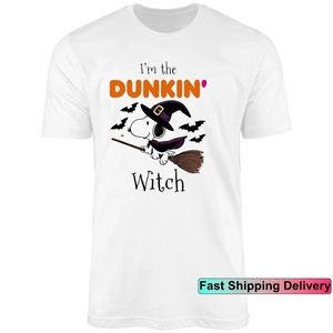 Snoopy Witch I_m The Dunkin_ Donuts Halloween Shirt